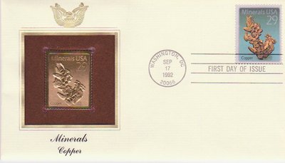 Copper - United States - 1992 - First Day Cover -- 02/10/08