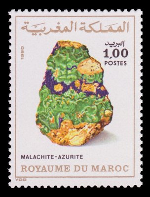 Malachite, Azurite - Morocco - 1980 -- 02/10/08
