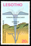 Diamond kimberlite volcano - Lesotho - 1976 -- 15/05/09