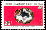 Quartz geode - Afars and Issas - 1971 -- 30/04/09